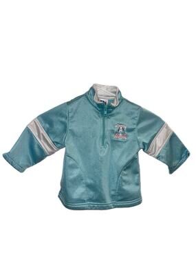Vintage Peanuts Snoopy University Half Zip Pullover Jacket 18M Blue Track Jacket